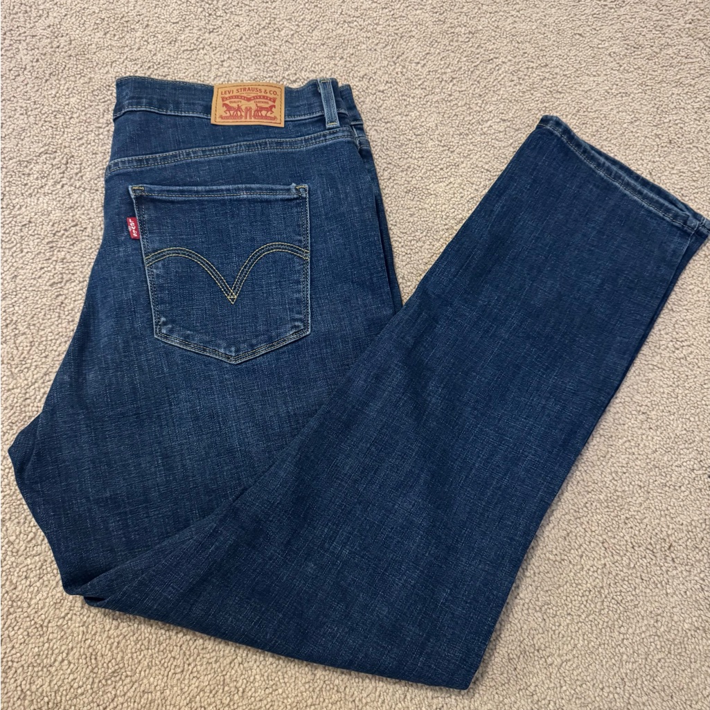 Levi's Women's Straight Leg Jeans - Dark Blue